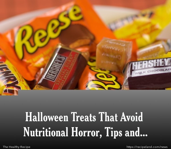 Selection of common commercial Halloween Candy