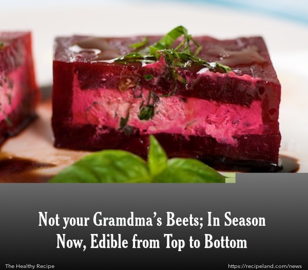 Beets Stuffed with Basil and Goat Cheese with Balsamic Drizzle