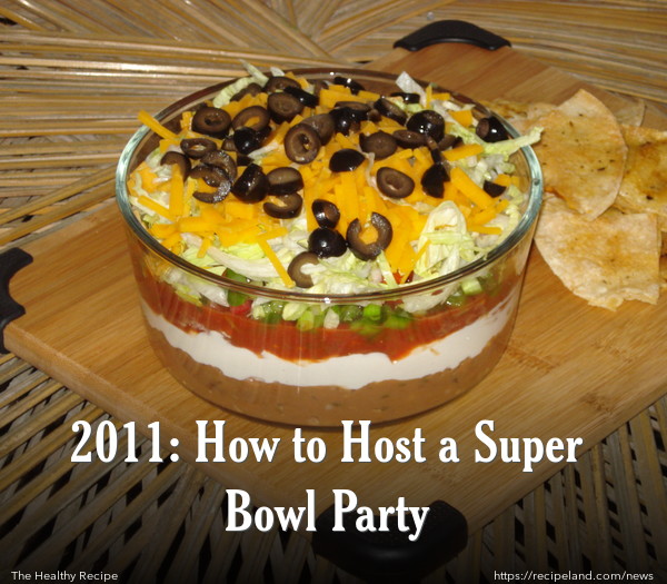 Seven Layer Taco Dip with Homemade Tortilla Chips