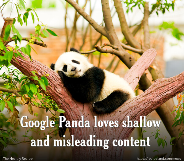 Google Panda loves shallow and misleading content