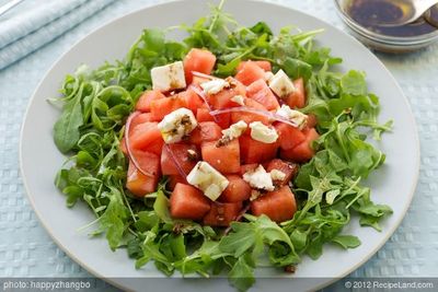 Arugula, Watermelon and Feta Salad