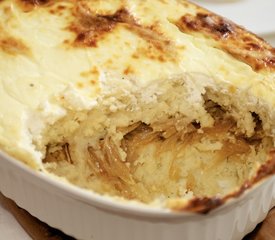 Russian Potato Casserole with Caramelized Onions