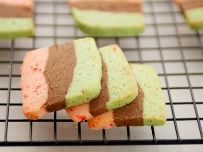 Holiday Spumoni Cookies