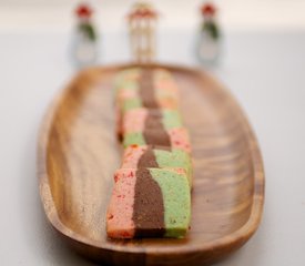 Holiday Spumoni Cookies