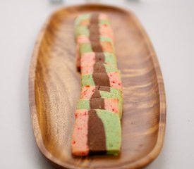 Holiday Spumoni Cookies