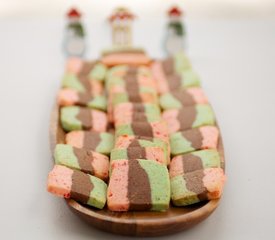 Holiday Spumoni Cookies