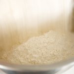 Add the flour and salt into the mixture.