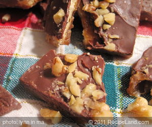 Saltine Candy with Chocolate and Nuts