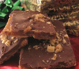 Saltine Candy with Chocolate and Nuts