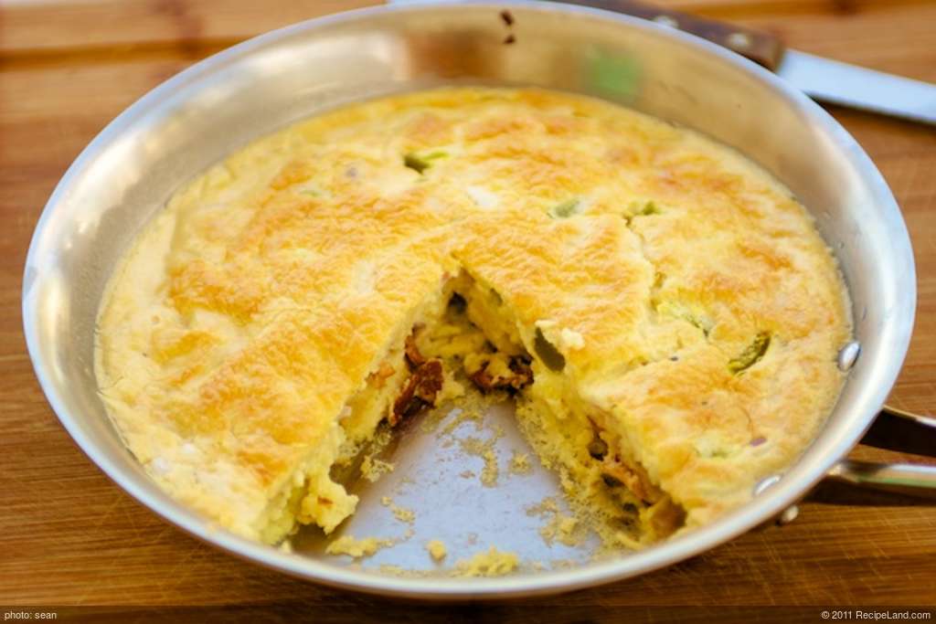 Impossible Breakfast Bacon Pie For Two recipe