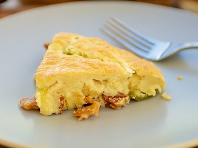 Impossible Breakfast Bacon Pie For Two