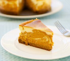 Kahlua Marbled Pumpkin Cheesecake