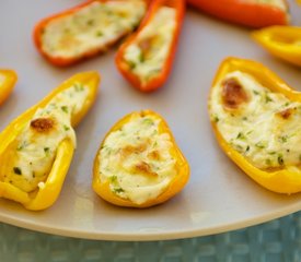 Baby Peppers Stuffed with Spiced Cream Cheese