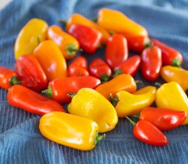 Sage Fried Baby Peppers, Garlic and Olives