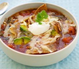 Sopa Azteca (Tortilla Soup)