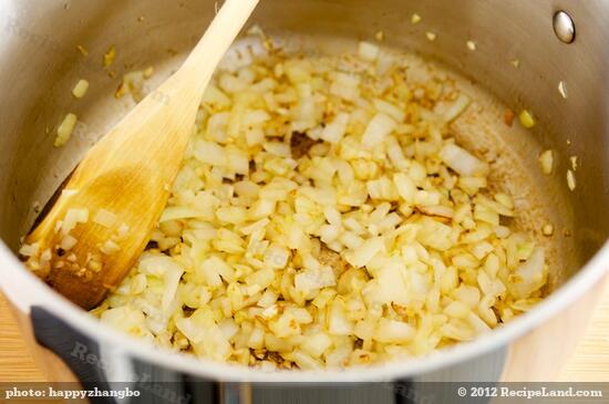 Saute until onions are browned and very fragrant, about 5 minutes.