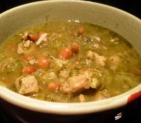 Tomatillo Pork Chili Verde Stew for Crock Pot or Slow Cooker