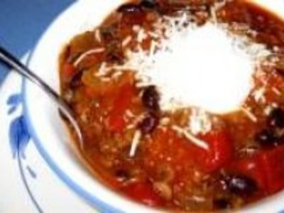 Crockpot Wild Rice Meatball Chili