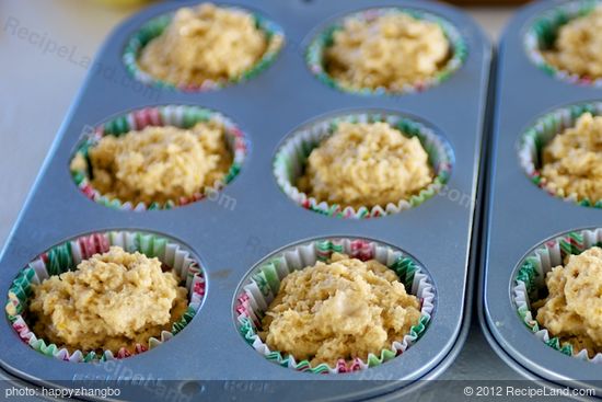 Divide the batter among 12 muffin cups.  