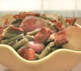 Crockpot Potatoes and Green Beans