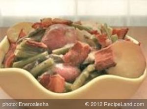 Crockpot Potatoes and Green Beans