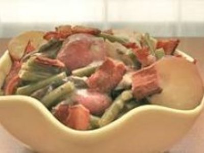 Crockpot Potatoes and Green Beans