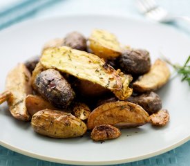 Garlicky Oven Roasted Rosemary Fingerling Potatoes