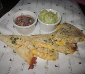 Quesadillas de camarones Hotel Marriot