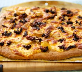 Whole Wheat Rosemary, Garlic and Sun-dried Tomato Focaccia Pizza