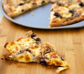 Whole Wheat Rosemary, Onion and Olives Focaccia Pizza