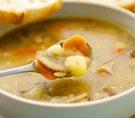 Russian Mushroom and Potato Soup 