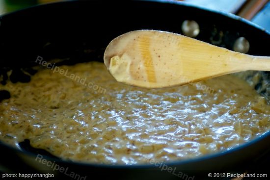 and simmer until sauce is thick enough to coat spoon. 