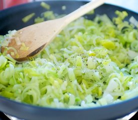 Hope's Biquick Leek Quiche