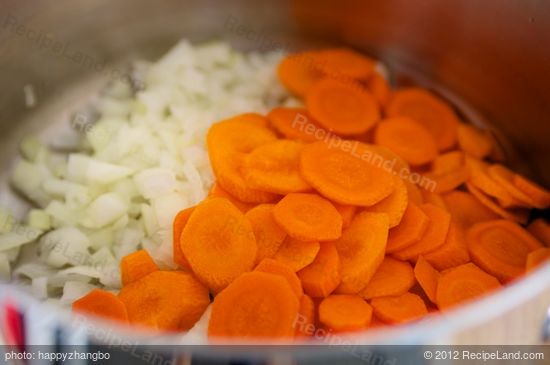 Next cook the vegetables.