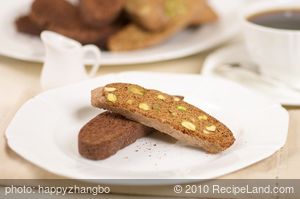 Biscotti with Pistachios and Lemon