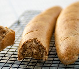 Basil-Rosemary Whole Wheat Baguettes