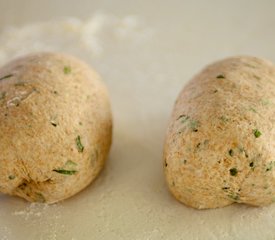 Basil-Rosemary Whole Wheat Baguettes