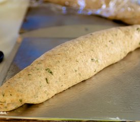 Basil-Rosemary Whole Wheat Baguettes