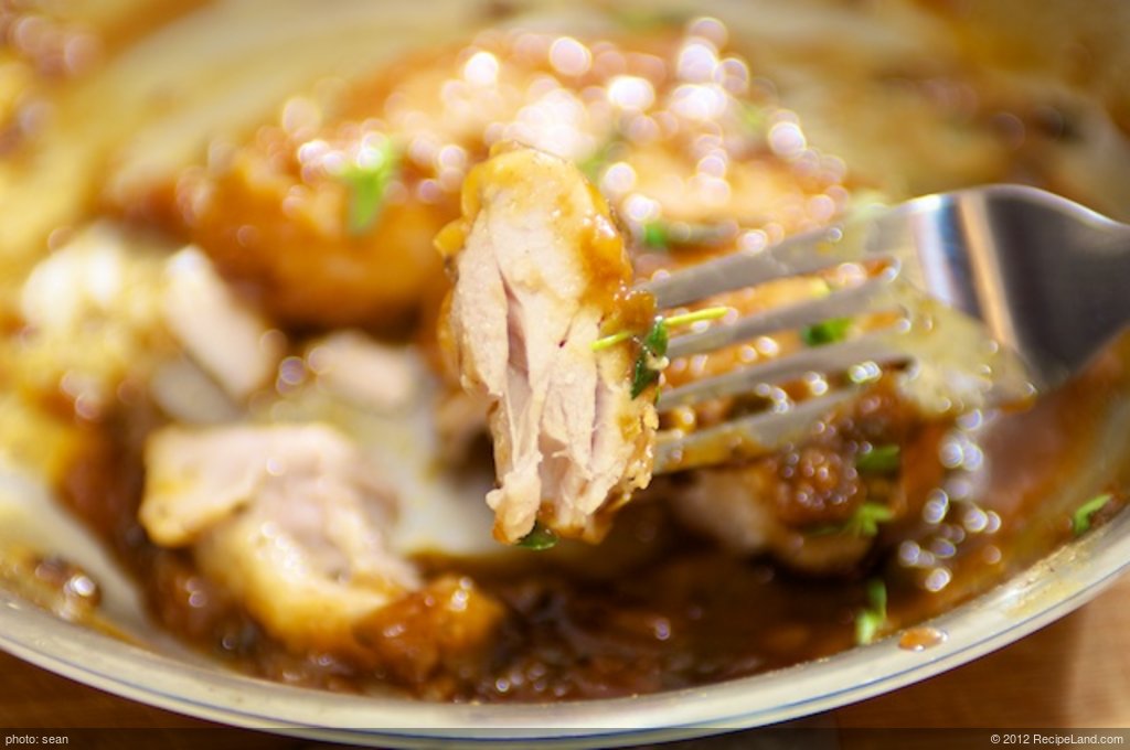 Chicken Thighs Glazed with Orange-Thyme-Cumin
