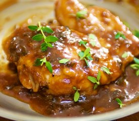 Chicken Thighs Glazed with Orange-Thyme-Cumin