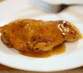 Honey Orange Glazed Chicken Thighs