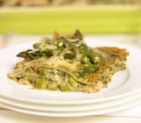 Asparagus Basil-Pesto Lasagna