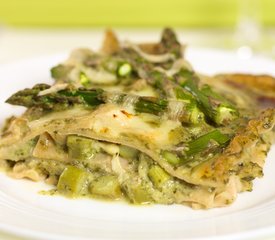 Asparagus Basil-Pesto Lasagna