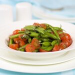 Green Bean and Tomato Salad with Basil Vinaigrette