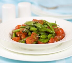 Green Bean and Tomato Salad with Basil Vinaigrette