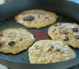 Oatmeal and Berry Pancakes