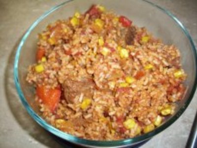 Crockpot Taco Steak and Rice