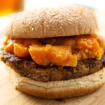 I absolutely enjoyed these burgers with papaya chutney.