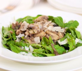 Arugula Warm Mushroom Salad