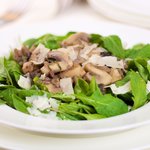 Arugula Warm Mushroom Salad
